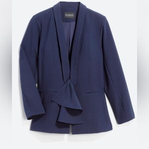 Eloquii Size 18 Navy Alena Tie Blazer
